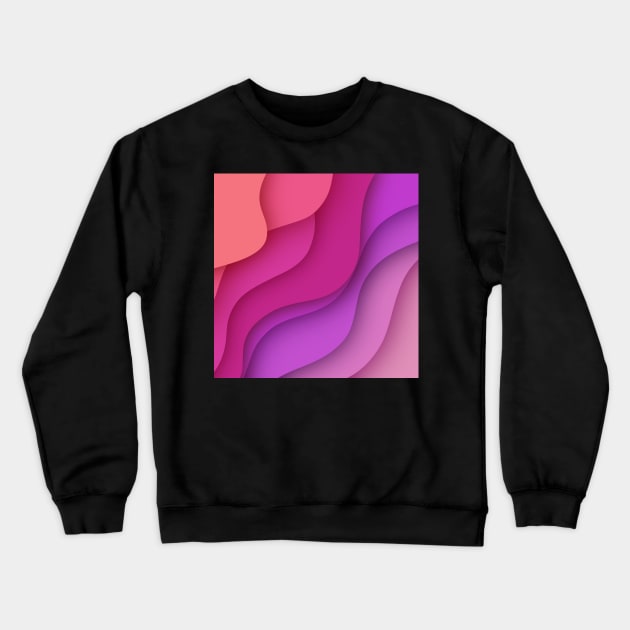 depth texture waves contours Crewneck Sweatshirt by Art by Ergate